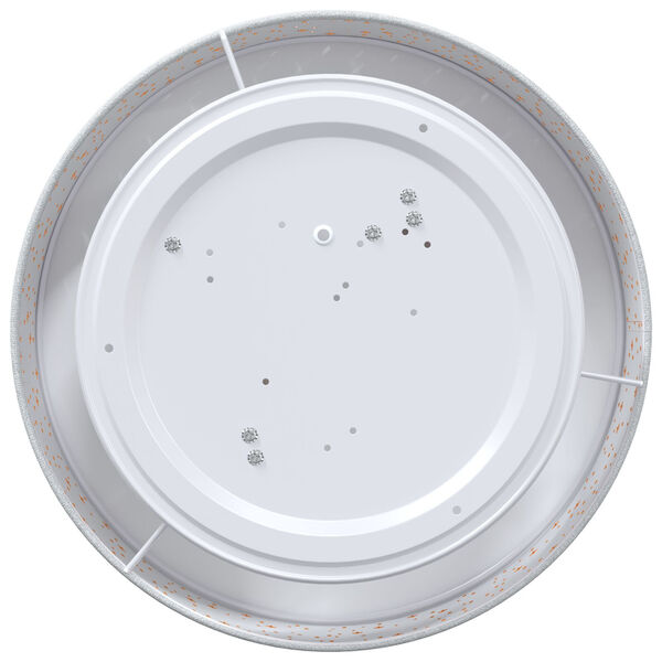 vidaXL Lampada da soffitto Grigio 38 x 38 x 13,5 cm Tessuto