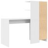 vidaXL Scrivania 2 pcs Bianco