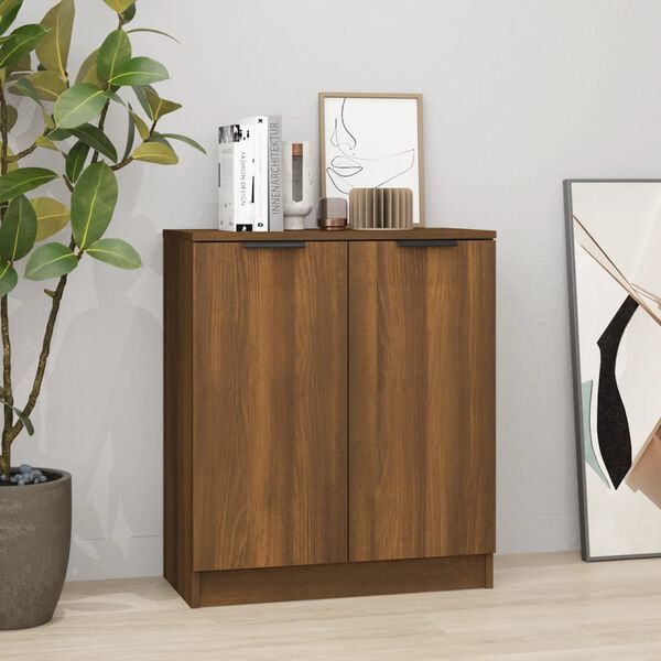 vidaXL Credenza Rovere Marrone 60x30x70 cm in Legno tecnico