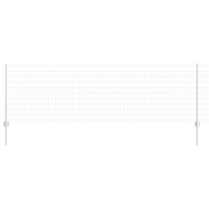 vidaXL Recinzione con Posto Argento