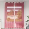 vidaXL Tende in Voile con Passanti 2 pz Rosso Vino 140x260 cm
