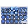 vidaXL Palline di Natale 100 pz Blu &Oslash;3/4/6 cm