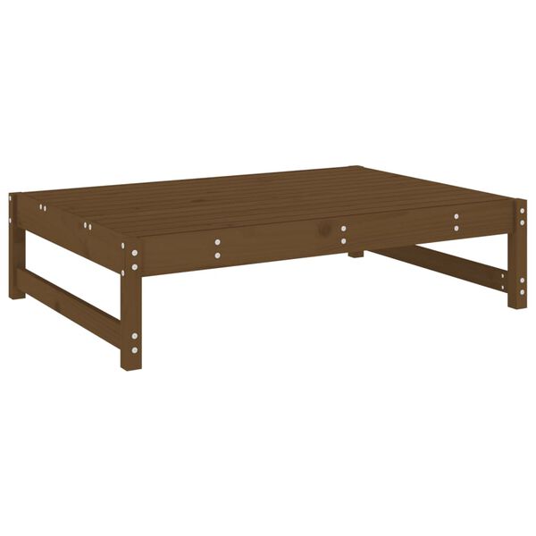 vidaXL Poggiapiedi Giardino Marrone Ambra 120x80cm Legno Massello Pino