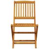 vidaXL Set Pranzo da Giardino Pieghevole 5pz Legno Massello di Acacia