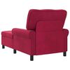 vidaXL Chaise Lounge con cuscino Rosso Vino 91 x 157 x 91 cm Velluto