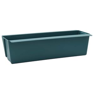 vidaXL Fioriere per Euro pallet 12 pz Verde 36 x 13,5 x 9,5 cm