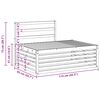 vidaXL Set di divani da esterno 2 Pezzo Naturale 203,5 x 83 x 73 cm