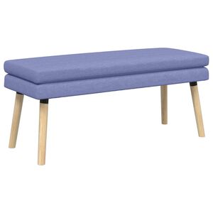vidaXL Panchina a doppio strato Blu jeans 110 x 40 x 47 cm Tessuto