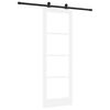 vidaXL Porta scorrevole ORKDAL Bianco e Nero 73,5 x 211 cm