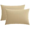 vidaXL Federa 2 pcs HEERLEN Beige 50 x 75 cm Poliestere