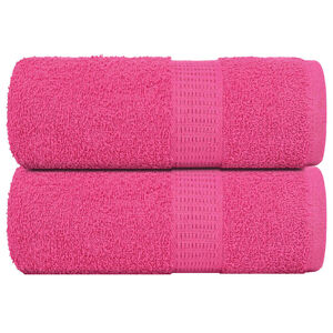 vidaXL Asciugamani FROGN 2 pz Rosa 30x30 cm 360 g/m&sup2;