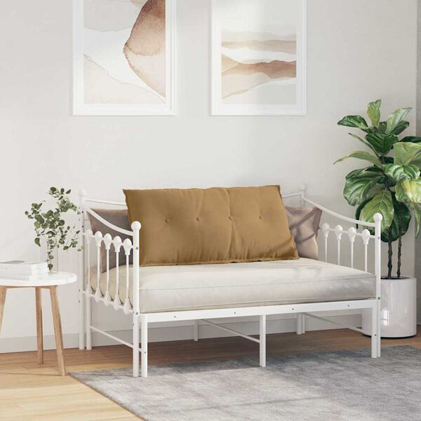 vidaXL Cuscino per Schiena Marrone 100 x 50 cm Tessuto in Cords