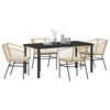 vidaXL Set da Pranzo per Giardino 5 pcs Marrone polyrattan