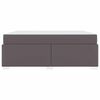 vidaXL Struttura del letto con materasso Grigio 180 x 200 cm Tessuto