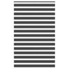 vidaXL Tenda a Rullo Zebra Nero Larghezza Tessuto 140,9 cm Poliestere