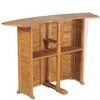 vidaXL Tavolo da Bar Pieghevole 155x53x105 cm in Massello di Teak