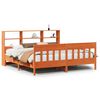 vidaXL Giroletto senza Materasso Marrone Cera 180x200 cm Legno di Pino