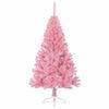 vidaXL Albero di Natale artificiale con luci integrate Rosa 120 cm PVC
