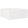 vidaXL Fioriera da Giardino Bianca 110x110x46cm Legno Massello di Pino