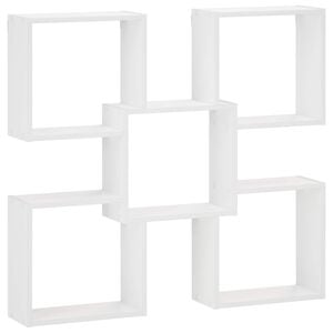 vidaXL Scaffale da parete Bianco 99,5 x 17 x 91 cm