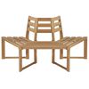 vidaXL Panchina per Albero Mezza Esagonale 160cm Legno Massello Acacia