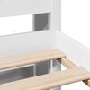 vidaXL Letto Libreria senza Materasso Bianco 150x200 cm Legno di Pino
