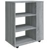 vidaXL Armadietto con Ruote Grigio Sonoma 60x35x75cm Legno Multistrato
