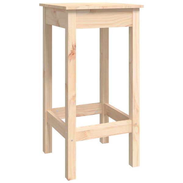 vidaXL Set da Bar 7 pz in Legno Massello di Pino