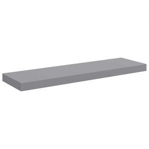 vidaXL Scaffale a Parete Grigio 80x23,5x3,8 cm in MDF