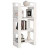 vidaXL Libreria/Divisorio Bianco 60x35x125 cm Legno Massello