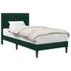 vidaXL Struttura del letto Verde Scuro 90 x 190 cm Velluto
