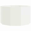 vidaXL Fioriera Bianco 90 x 90 x 50 cm Acciaio