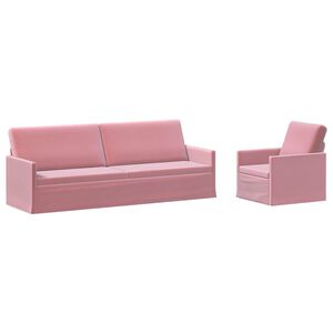 vidaXL Set di divani 2 pcs Rosa Velluto (V)