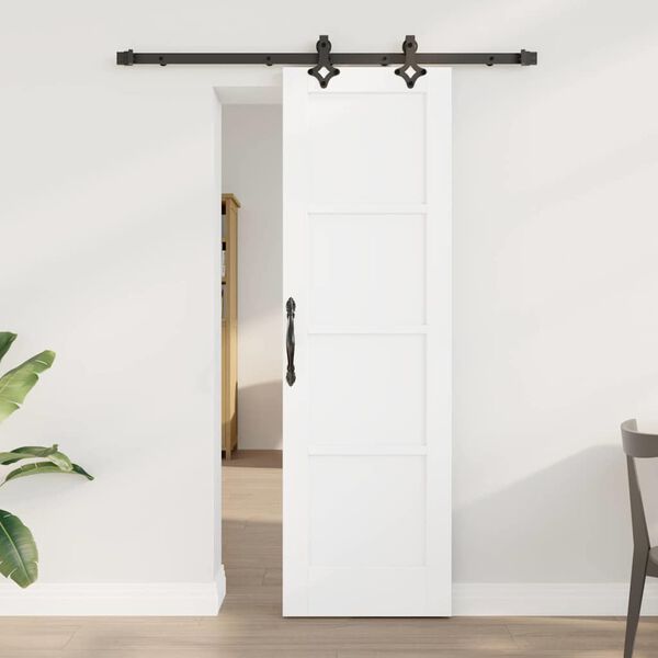 vidaXL Porta scorrevole ORKDAL Bianco 61 x 198,5 cm Pino massello