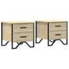vidaXL Comodini 2 pz Rovere Sonoma 40x41x40 cm in Legno Multistrato
