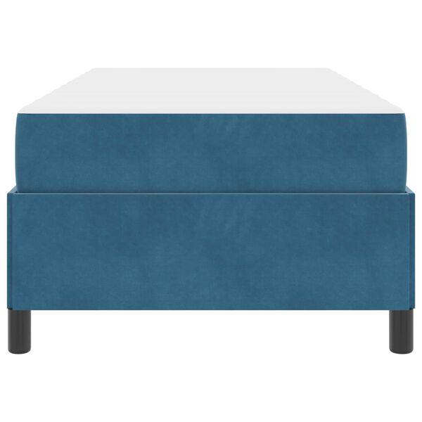 vidaXL Struttura del letto con materasso Blu Scuro 90 x 190 cm Tessuto