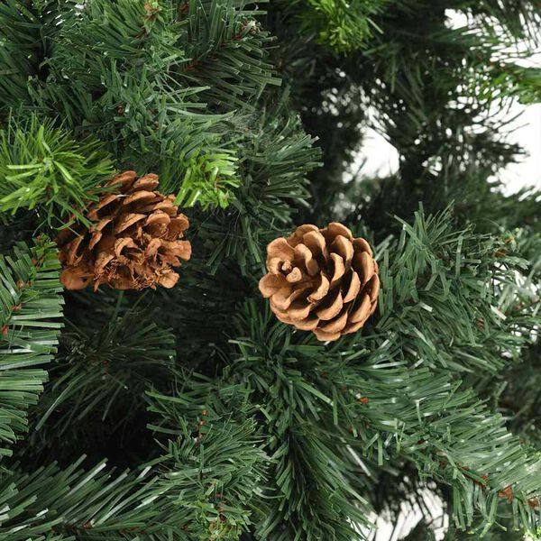 vidaXL Albero di Natale Preilluminato con Palline Verde 150 cm