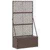 vidaXL Fioriera a traliccio da giardino Marrone 70 x 30 x 135 cm