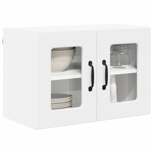 vidaXL Pensile cucina 2 pcs Bianco 60 x 31 x 40 cm Legno multistrato