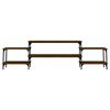 vidaXL Mobile Porta TV Rovere Marrone 197x35x52 cm Legno Multistrato