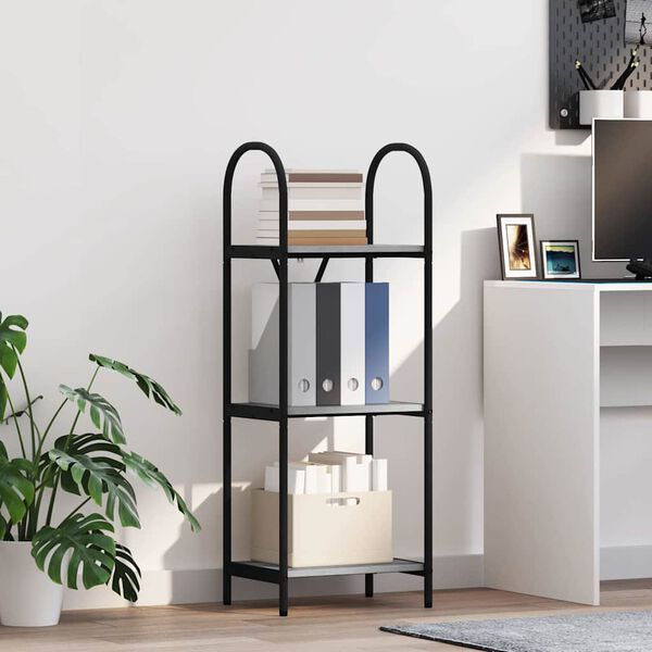 vidaXL Libreria Grigio Sonoma 40 x 30 x 109 cm Legno multistrato