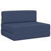vidaXL Divano Letto Pieghevole Blu 70 x 72 x 60 cm Tessuto