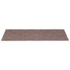 vidaXL Tappetini per scale autoadesivi 10 pz 65x21x4 cm Marrone Chiaro Bordo rettangolare