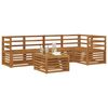 vidaXL Set divani 6 pcs Naturale Legno di Acacia Massello