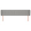 vidaXL Testiera ad Orecchio Grigio Chiaro 163x23x78/88 cm in Tessuto