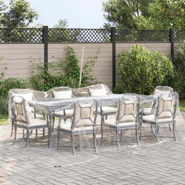 vidaXL Telone Trasparente con Occhielli 4x4 m in PVC