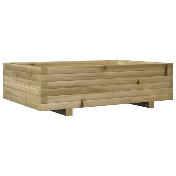 vidaXL Fioriera da Giardino 90x60x26,5 cm in Legno di Pino Impregnato