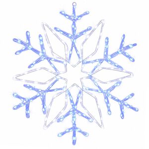 vidaXL Luci di Natale a fiocco di neve LOVIISA 140 LED Bianco freddo