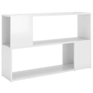 vidaXL Libreria Bianco Lucido 100x24x63 cm in Truciolato