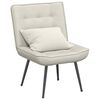 vidaXL Poltrona Relax 64x74x84 cm Crema in Velluto